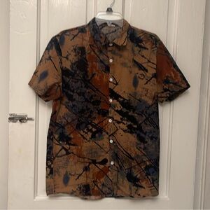 Abstract Patterned Men's Shirt